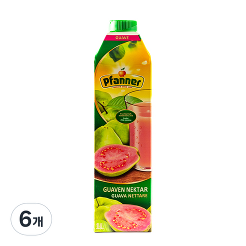 파너 구아바 음료, 1L, 6개