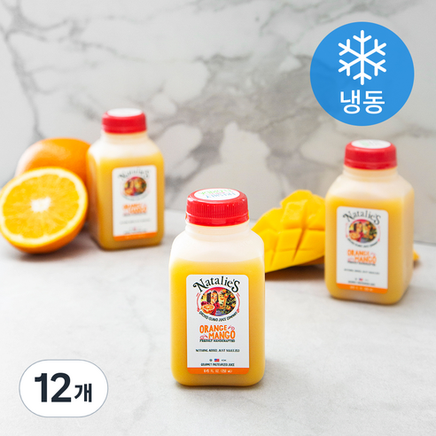 나탈리스 오렌지 망고 착즙 주스 (냉동), 250ml, 12개