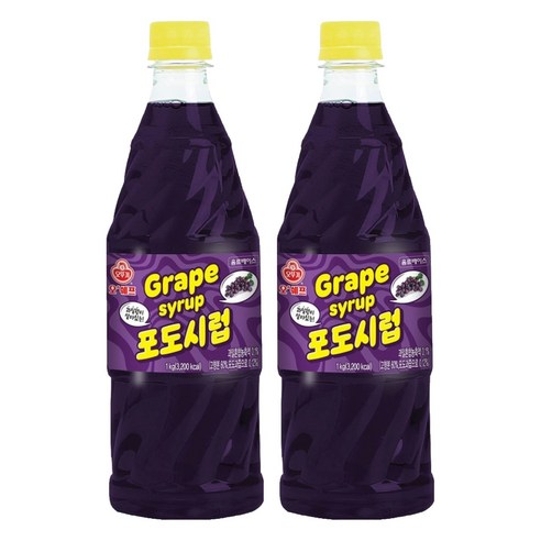 오쉐프 포도시럽, 1kg, 2개