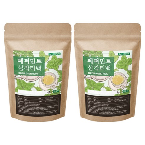 조은약초 페퍼민트 차, 100개입, 2개, 2g
