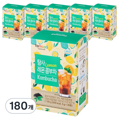 탐사 레몬 콤부차, 5g, 30개입, 6개