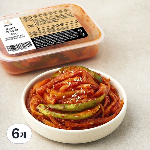 남도애꽃 도라지 오이무침, 150g, 6개