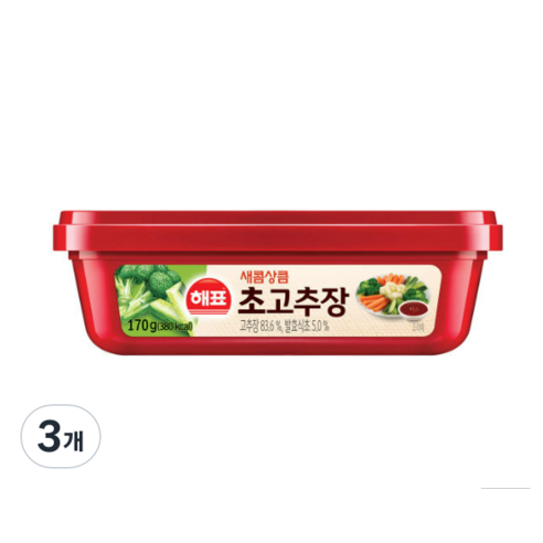 해표 순창궁 초고추장, 170g, 3개
