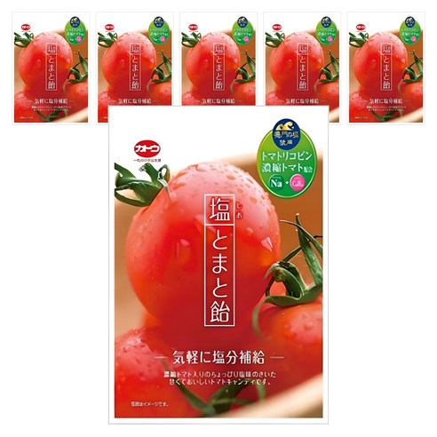 카토캔디 카토 시오 토마토 아메, 55g, 6개