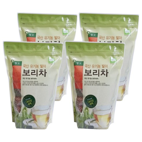 청오 국산 유기농 발아보리차, 500g, 1개입, 4개