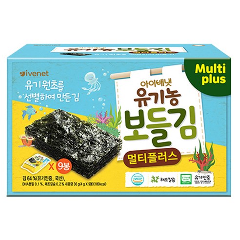 아이배냇 유기농 보들김 멀티 플러스, 김, 36g, 1개