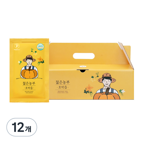푸릇담 젊은농부 호박즙 30p, 3L, 12개