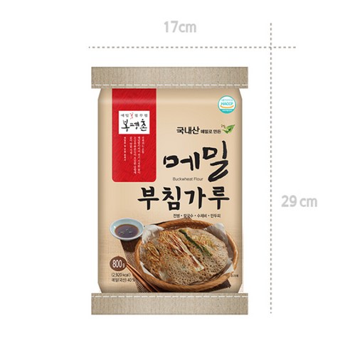 봉평 메밀의 깊은 풍미를 담아, 맛과 건강을 모두 잡은 봉평촌 메밀 부침가루