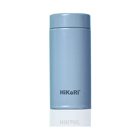 HiKaRi 레인보우 미니 보온보냉 스텐 텀블러, 베이비블루, 200ml, 1개