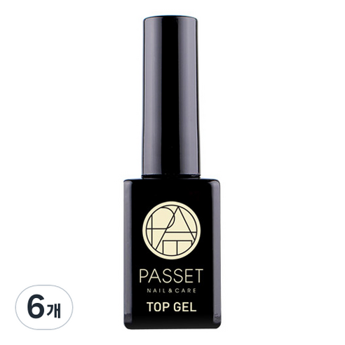 파셋 광빨 네일 탑 젤, 투명색, 10ml, 6개