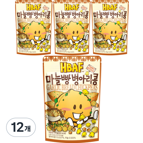 바프 마늘빵 병아리콩, 12개