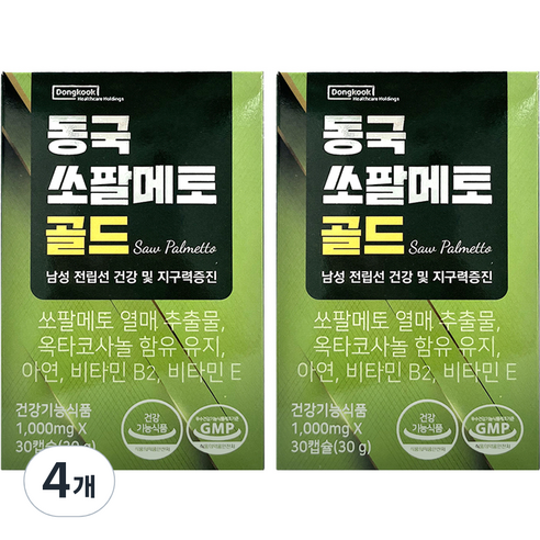 동국헬스케어 쏘팔메토 골드 30g, 30정, 4개