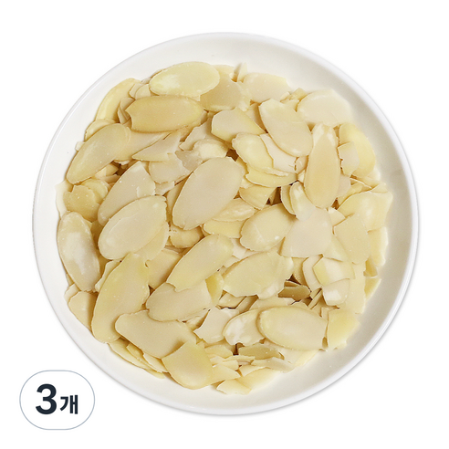 웰넛 자연두레 백아몬드 슬라이스, 500g, 3개