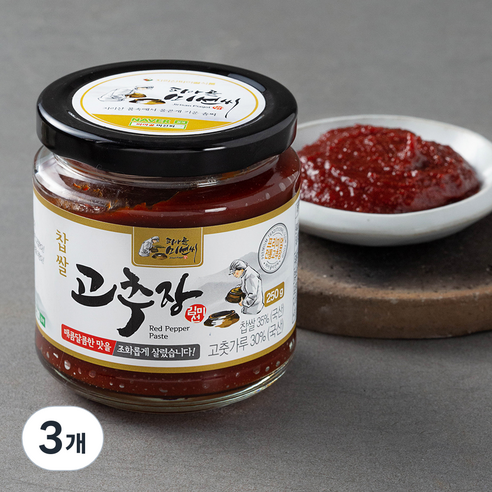 피아골미선씨 찹쌀고추장, 250g, 3개