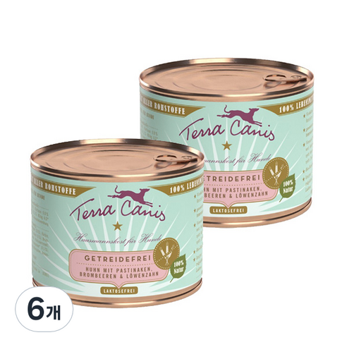테라카니스 강아지 그레인프리 습식사료, 200g, 6개, 닭