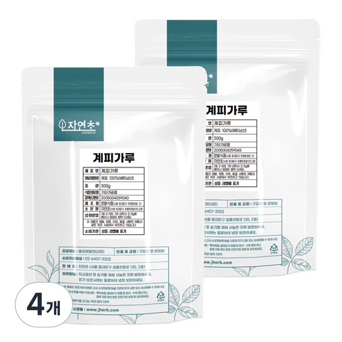 계피 분말, 300g, 4개