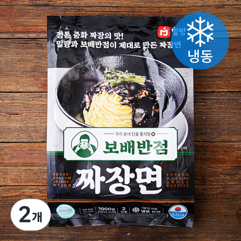 밀팡 보배반점 짜장면 2인분 (냉동), 1kg, 2개