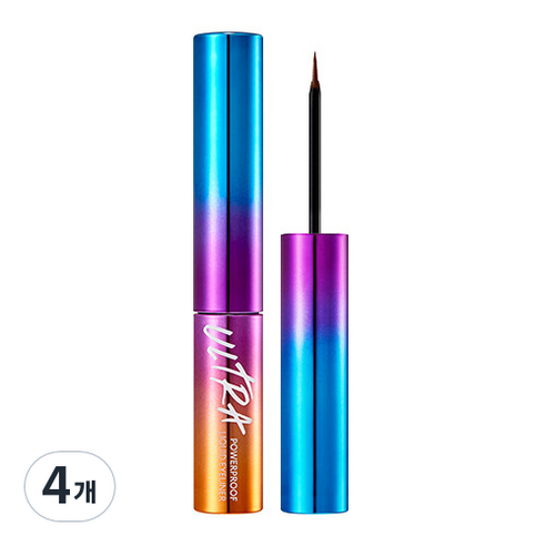 미샤 울트라 파워프루프 리퀴드 라이너 4g, 브라운, 4개