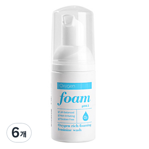 맑은그날 산소 리치 포밍워시 여성청결제, 6개, 30ml