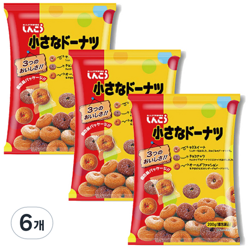 신코 미니 도넛, 200g, 6개