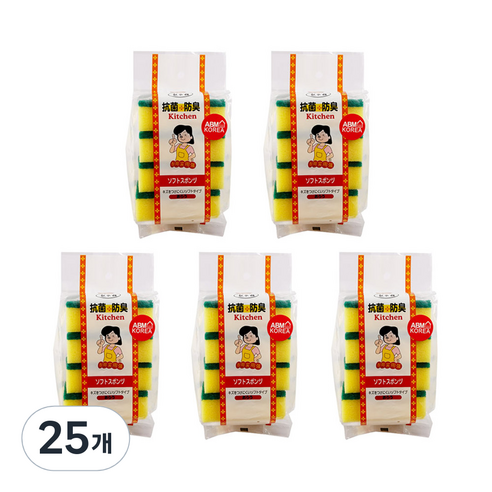 에이비엠 스펀지수세미, 4개입, 25개