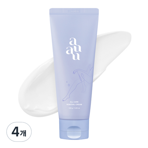 아유아유 올케어 제모크림 팔/다리/겨드랑이/손/발용, 100ml, 4개