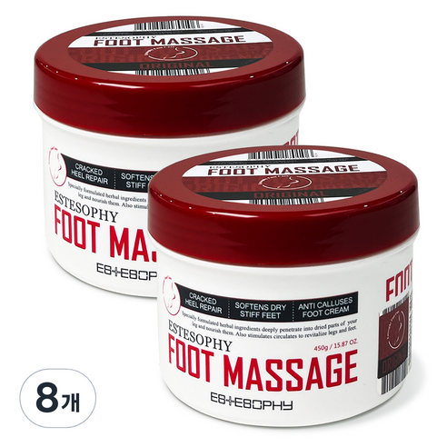 에스테소피 풋 마사지 크림 오리지널 450g, 8개, 1개입