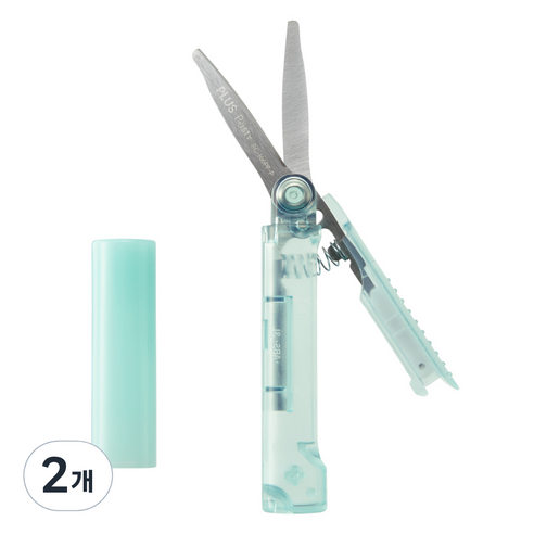 파스티 PLUS 가위 트위기 파우치 SC-100PF, 그린, 2개
