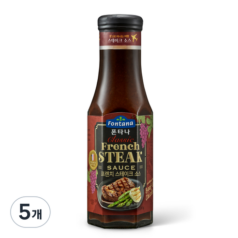 폰타나 프렌치 스테이크 소스, 265g, 5개