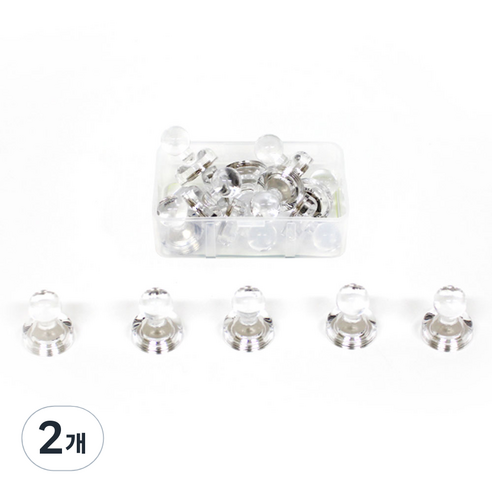 칼라 체스 자석홀더 XS 10p, 투명, 2개