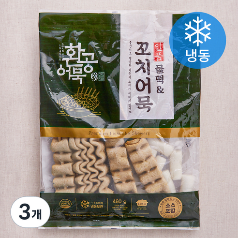 환공어묵 일품 물떡 & 꼬치어묵 (냉동), 460g, 3개