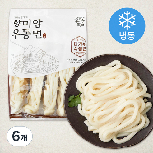 쿡탁 향미암 우동면 5입 (냉동), 1.25kg, 6개