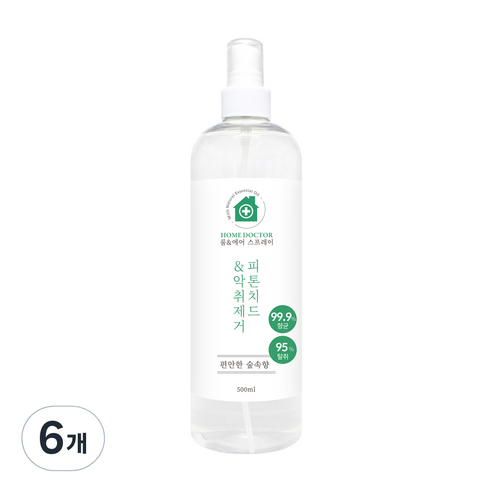 홈닥터 룸 & 에어 스프레이 피톤치드 & 악취제거, 6개, 500ml