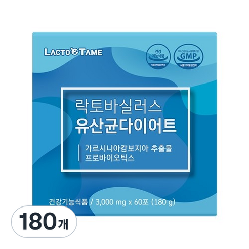한국바이오팜 락토테미 락토바실러스 유산균다이어트 건강기능식품, 180g, 3개
