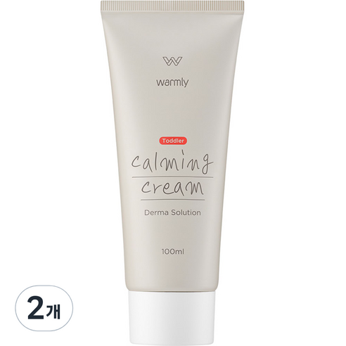 웜리 유아용 토들러 진정 카밍크림 더마 솔루션, 100ml, 2개