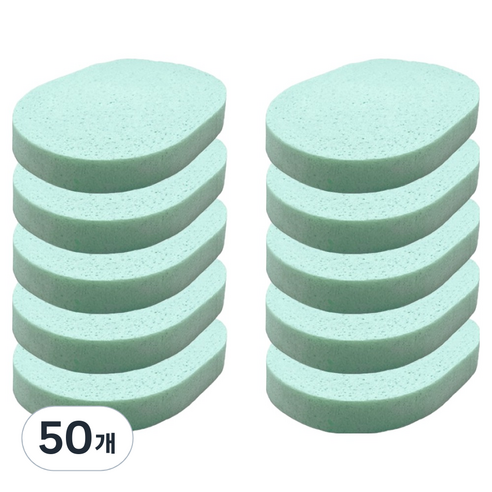라벤토리 클렌징 해면 스펀지 15mm, 라임, 50개