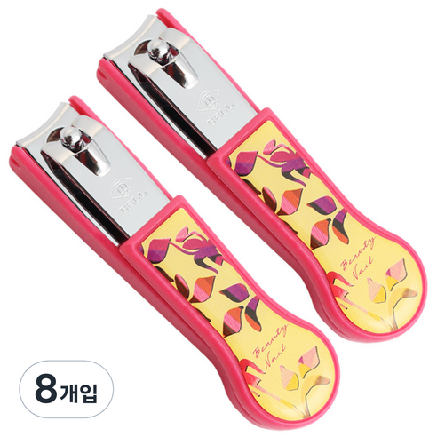 세븐스타 디자인 손톱깎이, 핑크, 8개