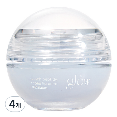 글로우 피치 펩타이드 립밤 아이스블루, 8g, 4개