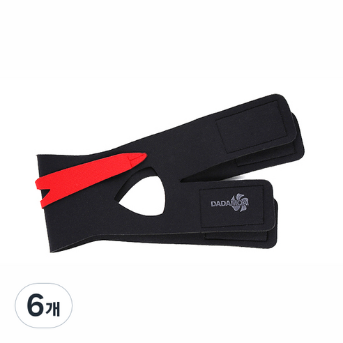 더블 갸르미 밴드, 블랙 + 레드, 6개