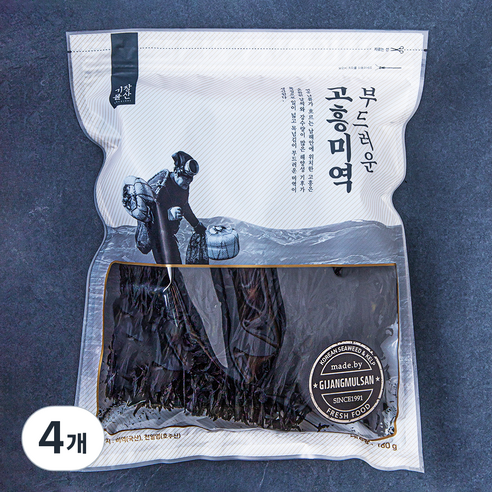 부드러운 고흥 미역, 180g, 4개