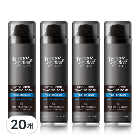 포멀비 포맨 쿨킥 쉐이빙폼 후레쉬 오리지널, 200ml, 20개