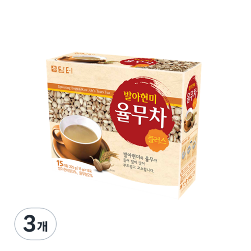 담터 발아 현미 율무차, 225g, 3개