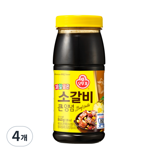 오뚜기 소갈비큰양념, 840g, 4개