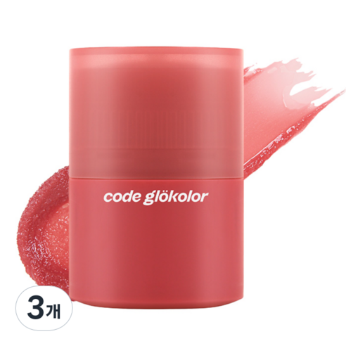 코드글로컬러 컬러 립세린, 02 드라이드 로즈, 15ml, 3개