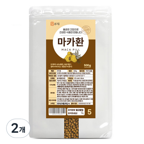 윤고집 마카환, 500g, 2개