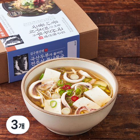 김구원선생 국산두부가 들어간 전주식 콩나물국, 434g, 3개