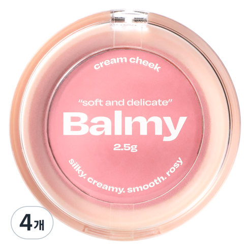 얼터너티브스테레오 바미 크림 치크 2.5g, 4개, 2 스트로베리 밀크