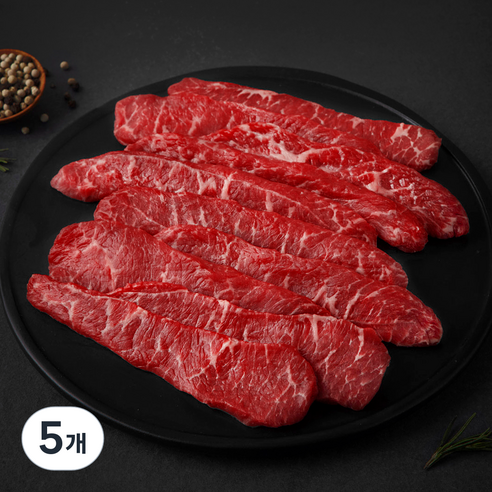미국산 플랫아이언 구이용 (냉장), 300g, 5개