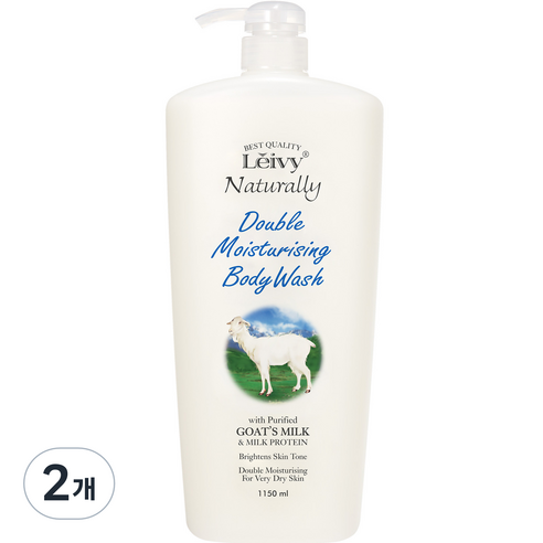 레이비 산양유 바디워시 플로럴코튼향, 1150ml, 2개