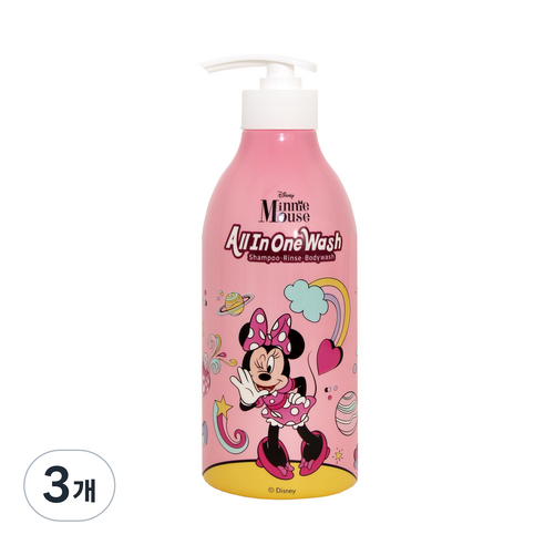 위니치 유아용 미니 올인원 워시, 500ml, 3개